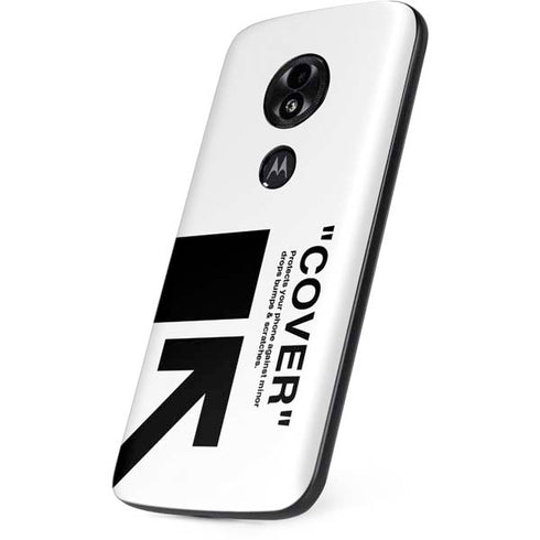 Black and White Arrows Moto E5 Play Skin
